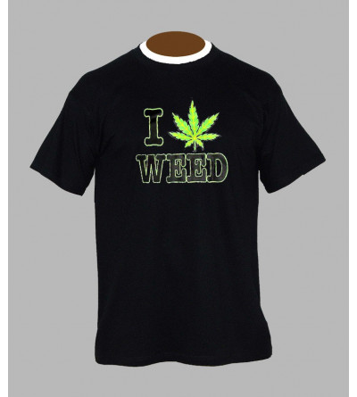 T-shirt fluo cannabis manches longues