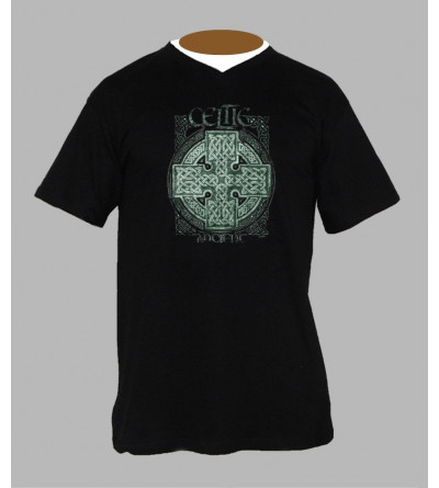 T-shirt breton celtique homme Col V