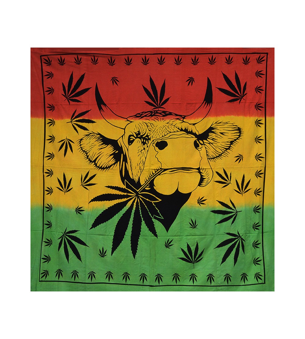 Tenture Rasta Grand Format Drapeau Jamaique